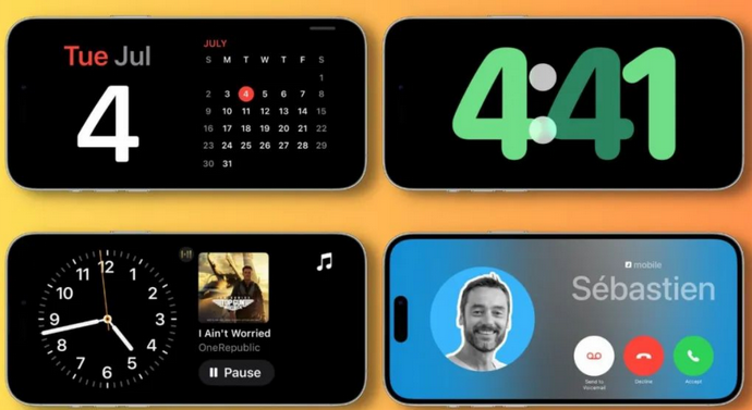 石河子乡苹果手机维修分享iOS17横屏充电待机显示有什么好处 