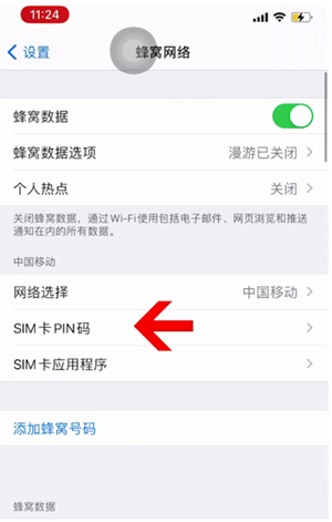 石河子乡苹果14维修网分享如何给iPhone14的SIM卡设置密码 