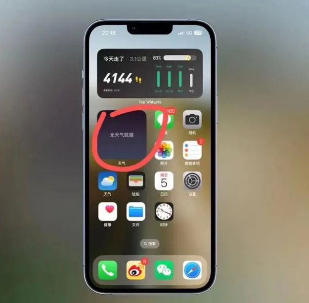 石河子乡苹果手机维修分享:iOS16主屏幕天气小组件无法正常工作怎么办？ 